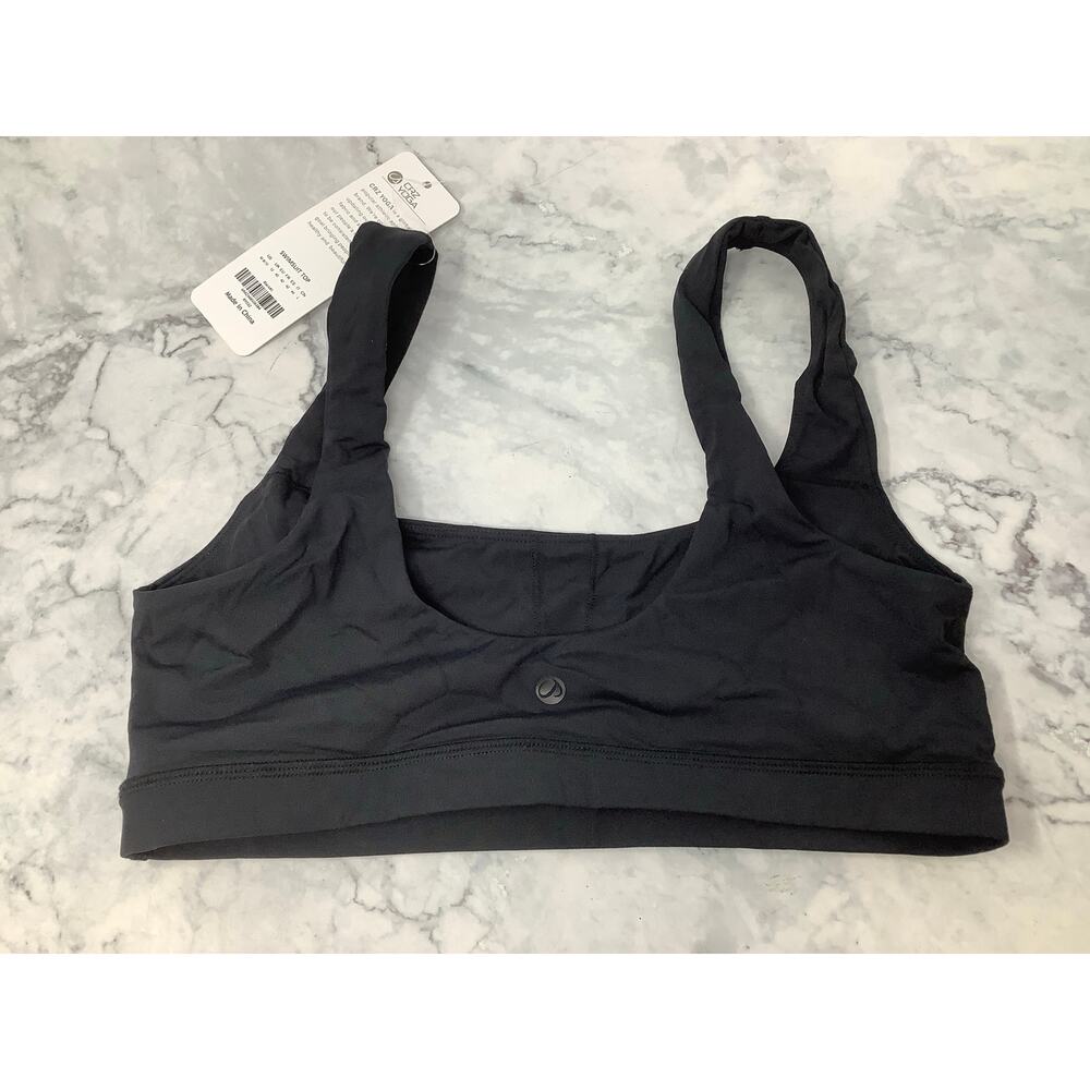 Crz Yoga Womens Medium Black Sunshine Scoop Neck U-Back Bikini Top Beach OS33-27 - Picture 4 of 6